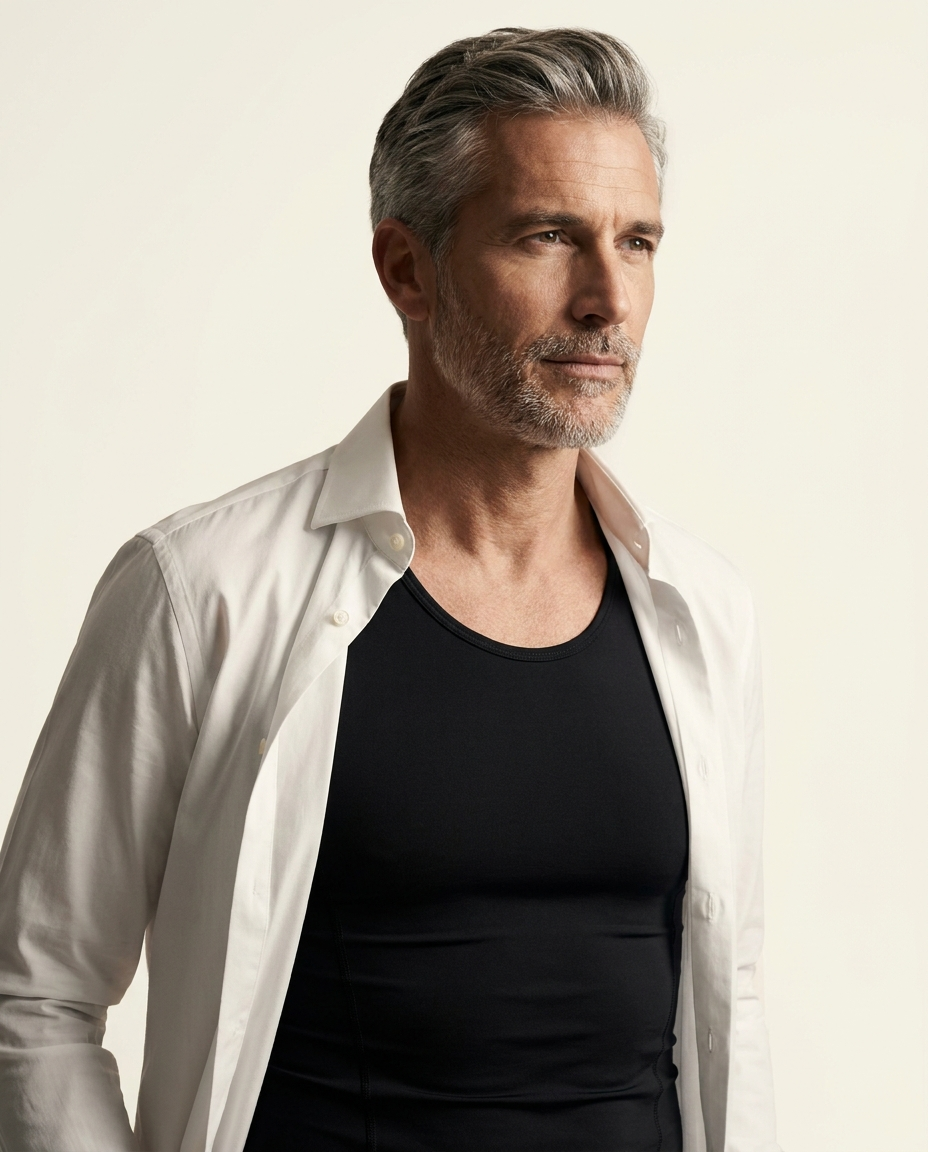 Homme portant un débardeur compression STATO